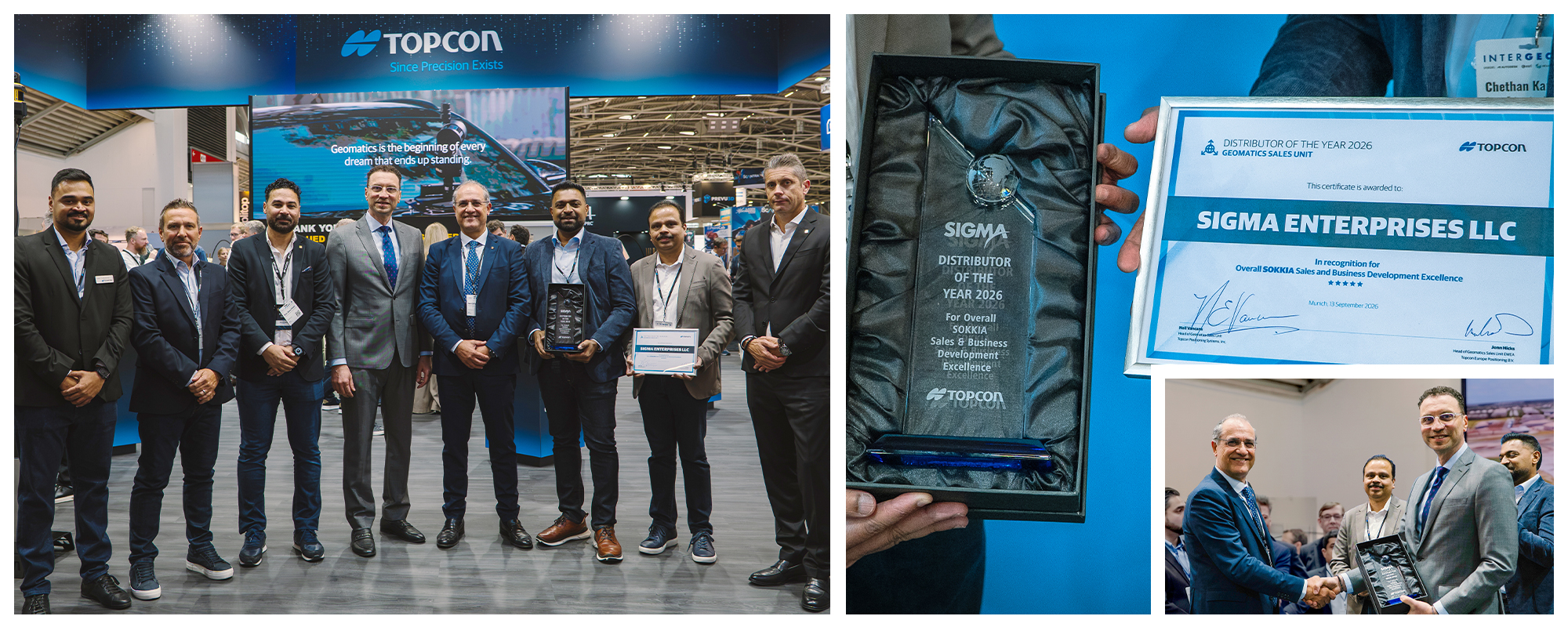 Distributor of the Year 2026 - For overall Sokkia Sales & Business Development Excellence Award