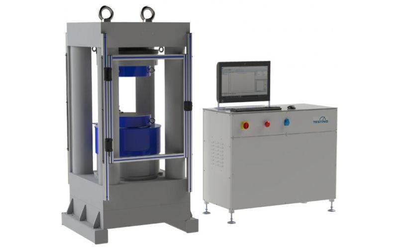 PC-controlled compression testing machine 5000 kN